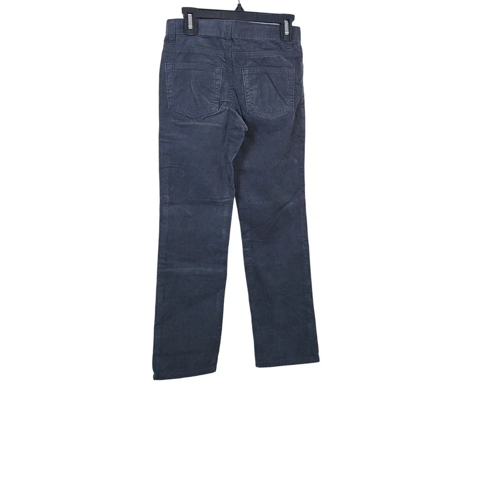 Crazy 8 Boys Dark Grey Corduroy Rocker Straight Leg Adjustable Waist Pants 7 NEW